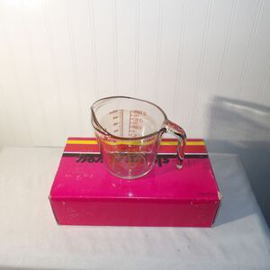 Vintage Anchor Hocking Oven Basics Glass Measuring Cup